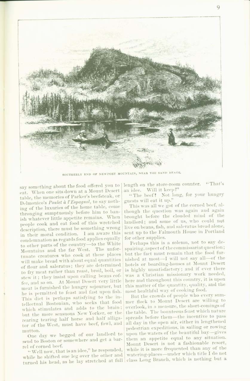 MOUNT DESERT, 1872: an early history of the Maine island that is now Acadia National Park. vist0029e